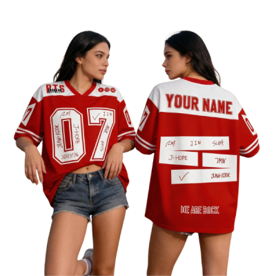 Custom BTS Kpop Mesh Jersey,Personalized Army Shirt