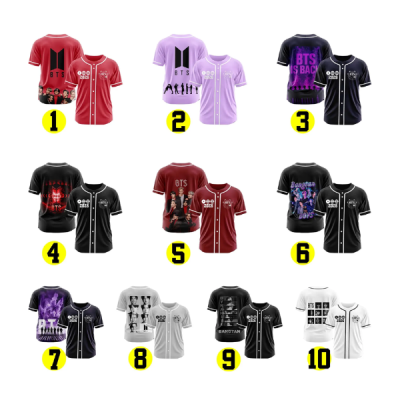 Custom BTS Kpop Mesh Jersey, Unisex Banggtan Fan Merch Shirts