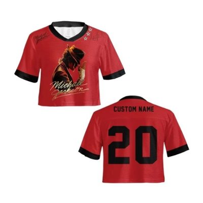 Michael Jackson Crop Top Jersey | Custom Name Number Music