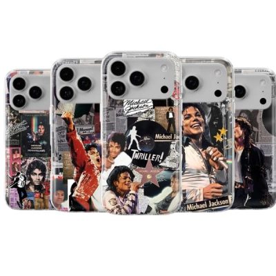 Michael Jackson Phone Case MJ Singer Music Cover for iPhone 17Pro, 16, 15, 14, 13, 12, Samsung S26, S25, S24, S23Fe