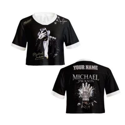 Michael jackson Crop top jersey, vintage graphic 90s Crop top, hip hop