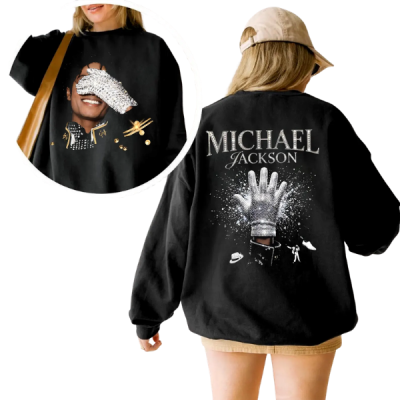 Michael Jackson Vintage Hoodie, Iconic Glove Graphic Concert Fan Merch Hoodie, Sweatshirt, Tee
