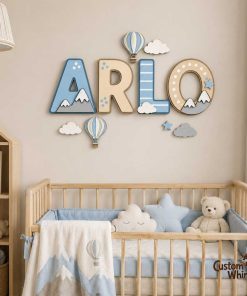 Custom Wooden Letters Children's Room Door Names
