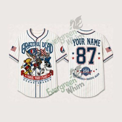 Grateful Dead July 4th Baseball Jersey