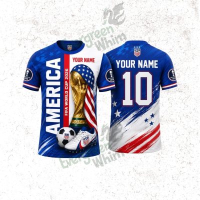 Custom America World Cup 2026 3D Shirt