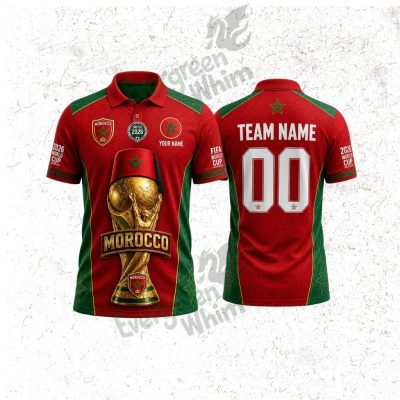 Custom Morocco World Cup 2026 3D Shirt