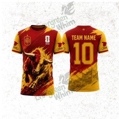 Custom Spain World Cup 2026 3D Shirt
