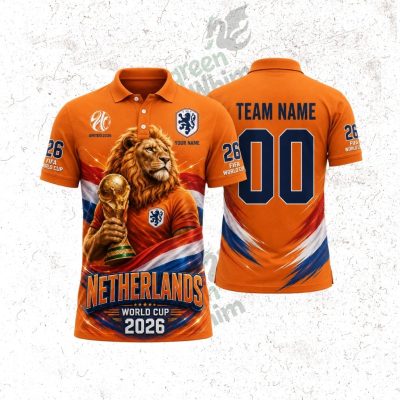 Custom Netherlands World Cup 2026 3D Shirt