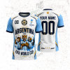 Custom Argentina World Cup 2026 3D Shirt