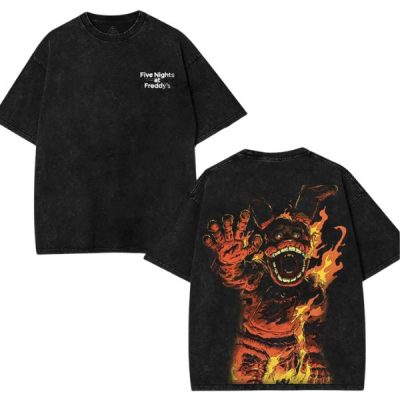 Freddy Fazbear x FNAF – Vintage Washed Oversized Tee