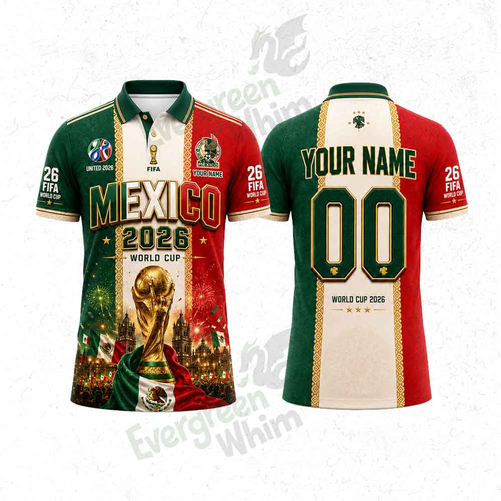 Mexico-world-cup-3d-polo
