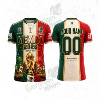 Custom Mexico World Cup 2026 3D Shirt