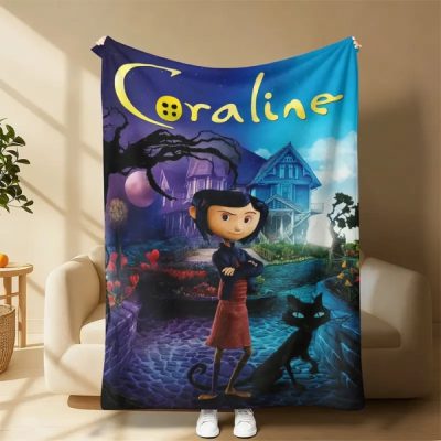 Coraline Cartoon Printied Blanket