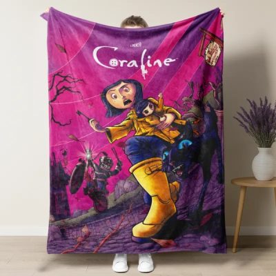 Coraline Movie Throw Blanket
