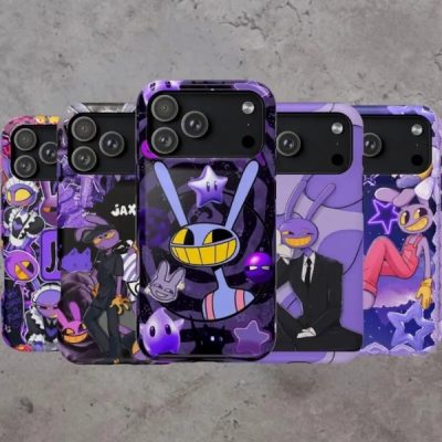 Jax The Amazing Digital Circus Phone Case, TADC Character Protective Cover, Cute Kawaii Cartoon Gift for iPhone17 ProMax /16/15/14/13/12/11 Plus for Samsung phones, suitable for both men and women,