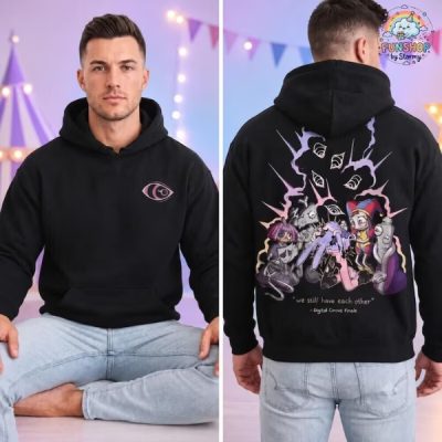 Digital Circus Finale Sweatshirt Hoodie, The Amazing Digital Circus SweatShirt, Jax Pomni Hoodie Sweatshirt, Digital Circus Last Act Shirt