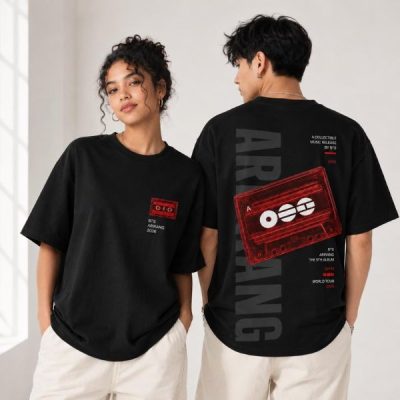 BTS Arirang Cassette Tape Concert Shirt, Kpop World Tour Tee, Front Back Graphic Tee,