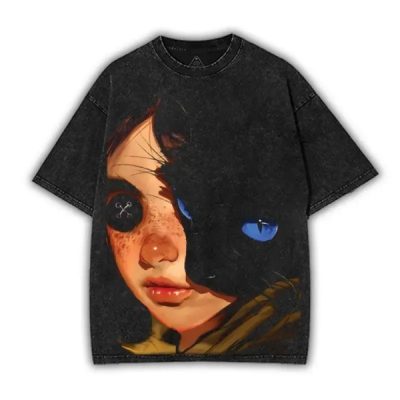 Coraline Graphic Shirt, Gothic Vines, Spooky Season Tee