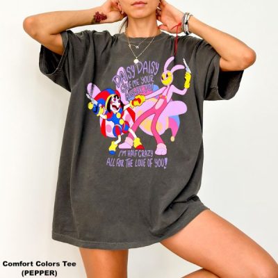 Comfort Colors Jax & Pomni Shirt - The Amazing Digital Circus Shirt,Tadc Shirt,Tadc Sweatshirt,Jax Sweater,Pomni Tshirt,Tadc Last Act Shirt