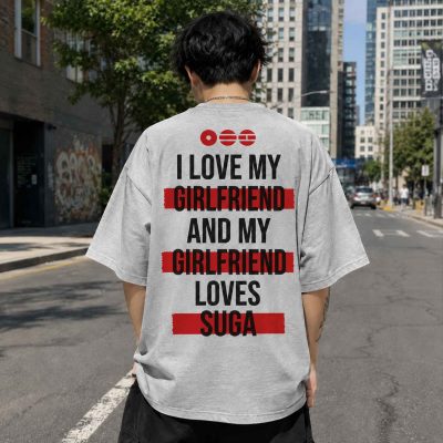 My Girlfriend Loves BTS Back Print Unisex Shirt