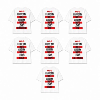My Wife Loves BTS Back Print Unisex Shirt